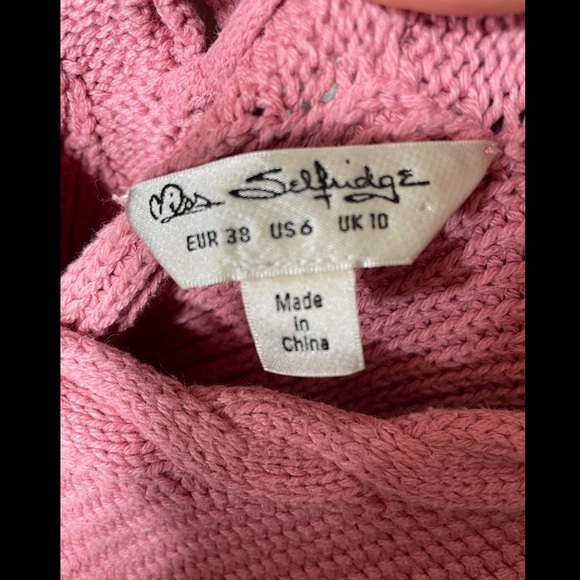 Miss Selfridge unique pink sweater - Picture 6 of 7